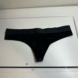 Black Velvet PINK thong